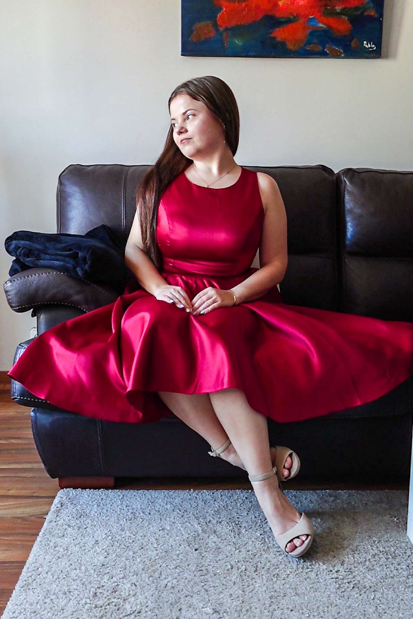 The best red evening dress for Petite women